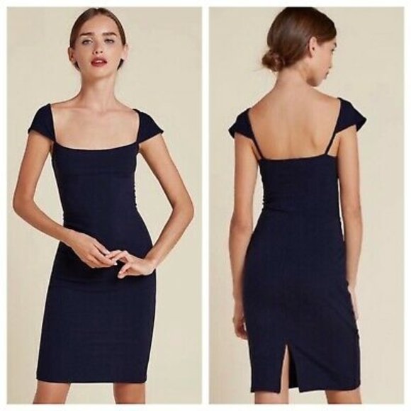 Reformation Dresses & Skirts - Reformation blue ribbed cap sleeve tank dress